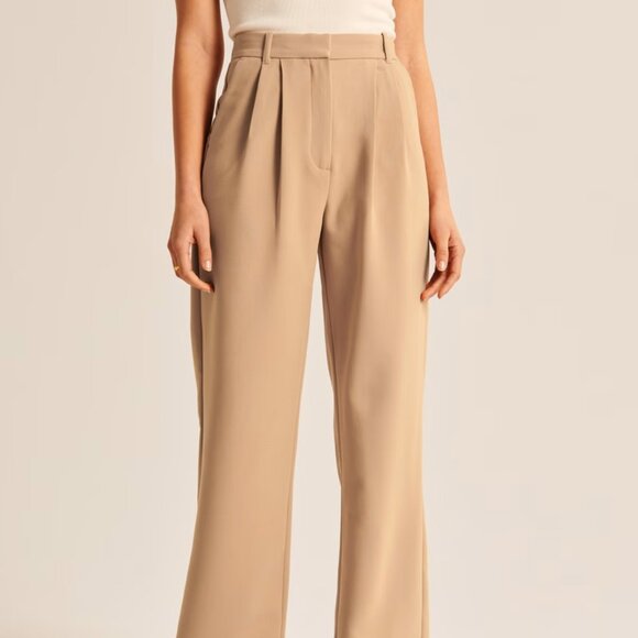 Abercrombie & Fitch Sloane Wide Leg Tan Pant (Size 26R) - Picture 8 of 11